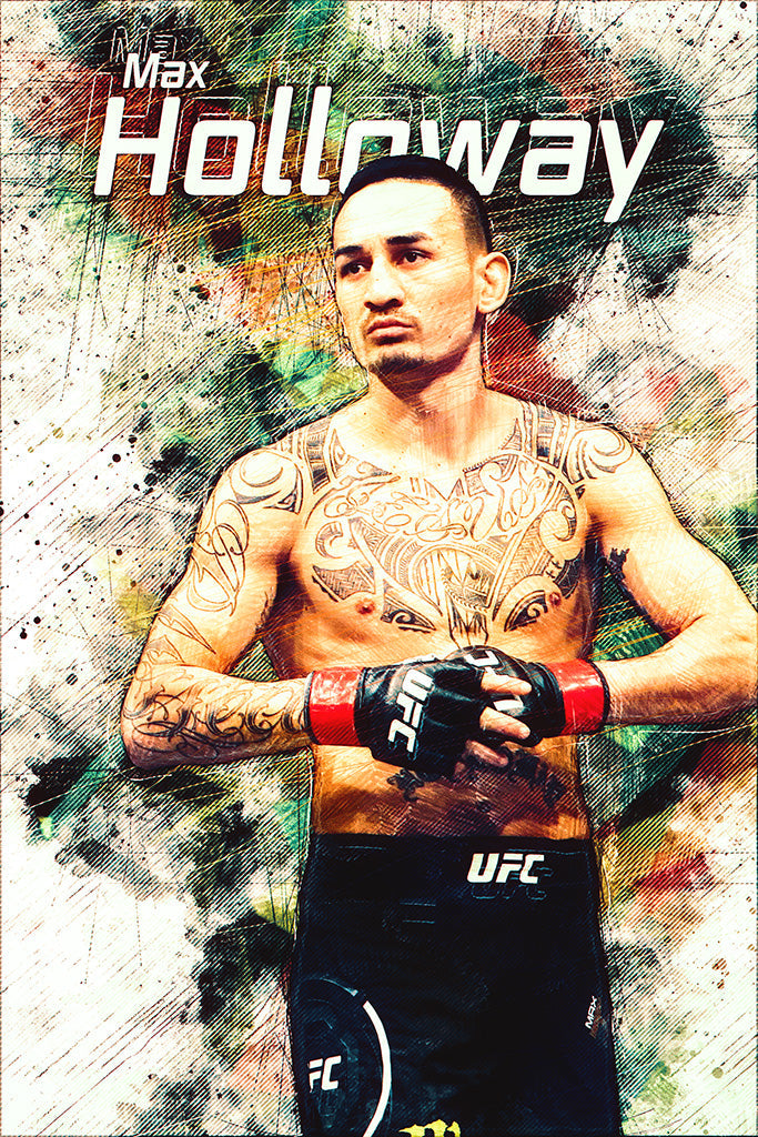 Max Holloway UFC Canvas Poster