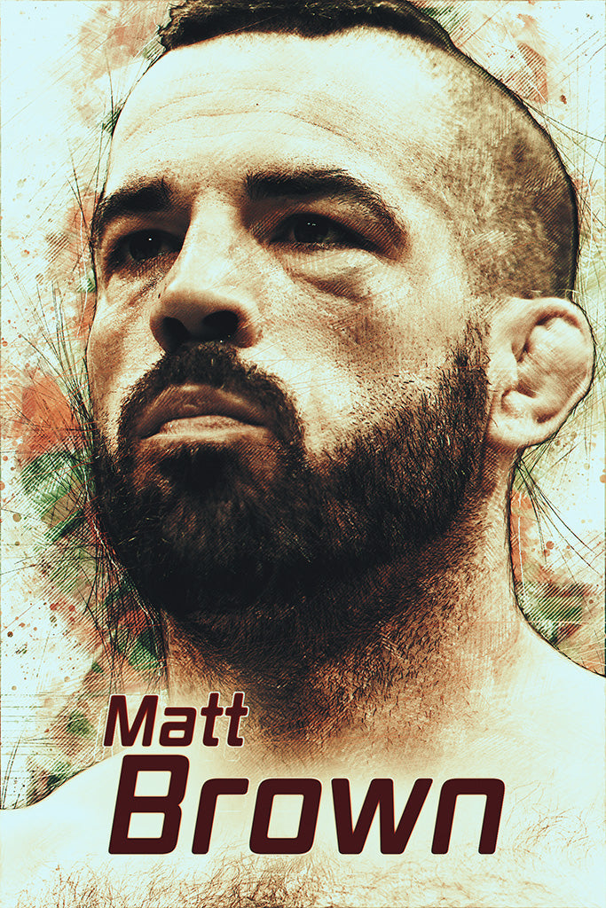 Matt Brown UFC Canvas Poster