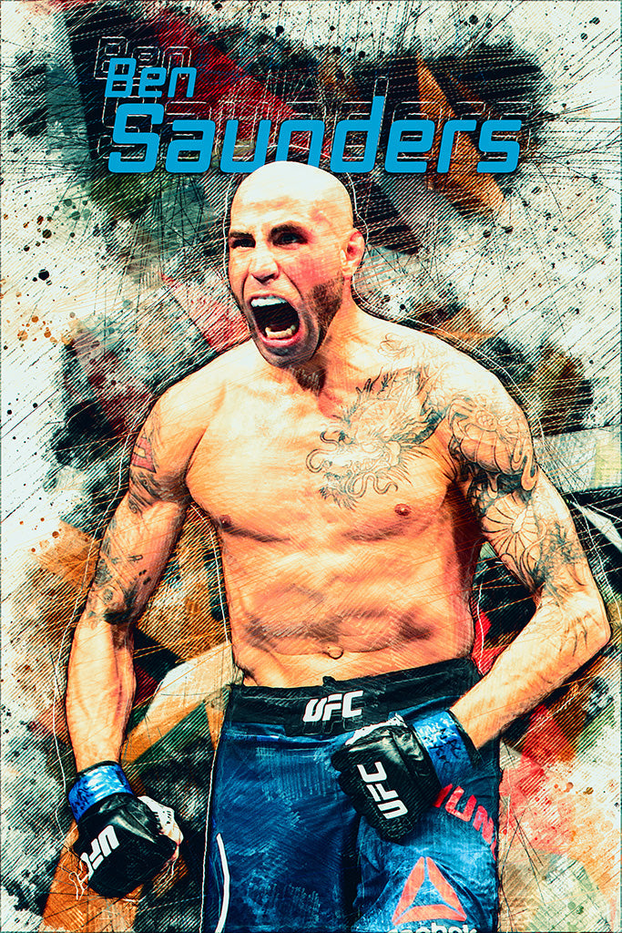 Ben Saunders UFC Canvas Poster