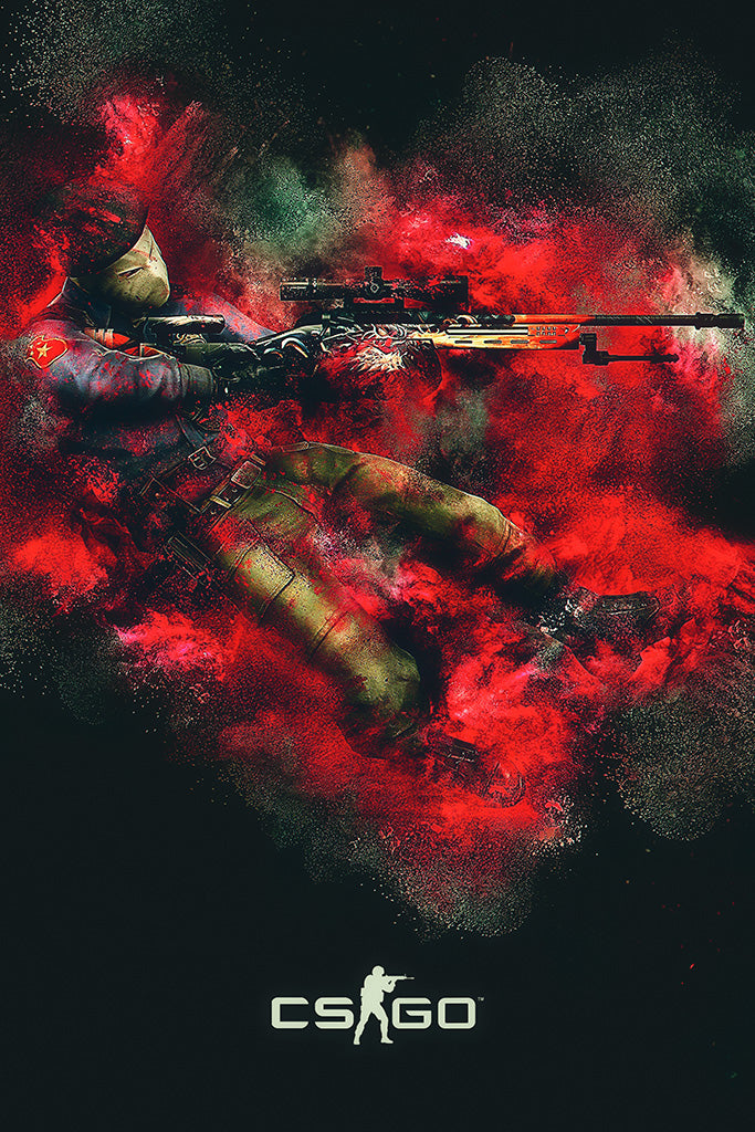 Counter Strike Global Offensive Fan Art Canvas Poster