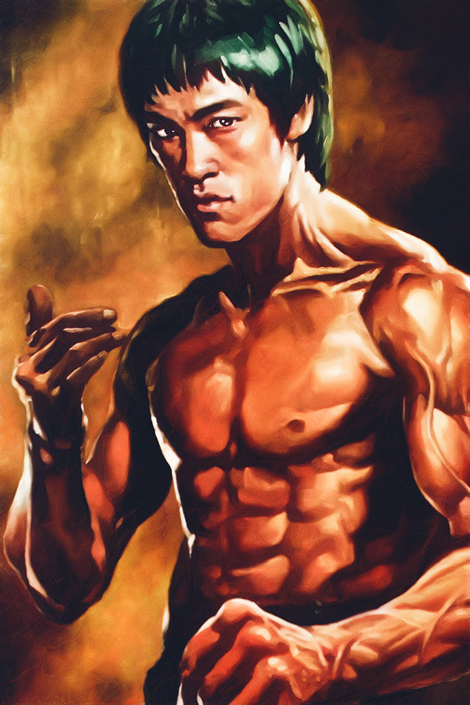 Bruce Lee Fan Art Canvas Poster