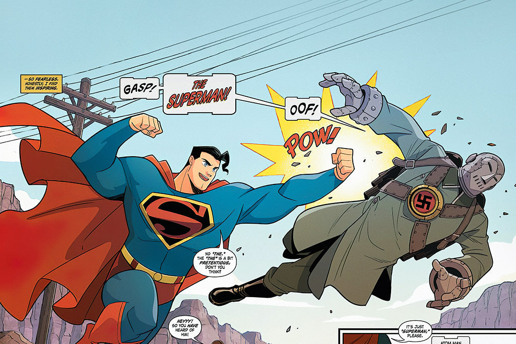 Superman Smashes the Klan Comics Canvas Poster