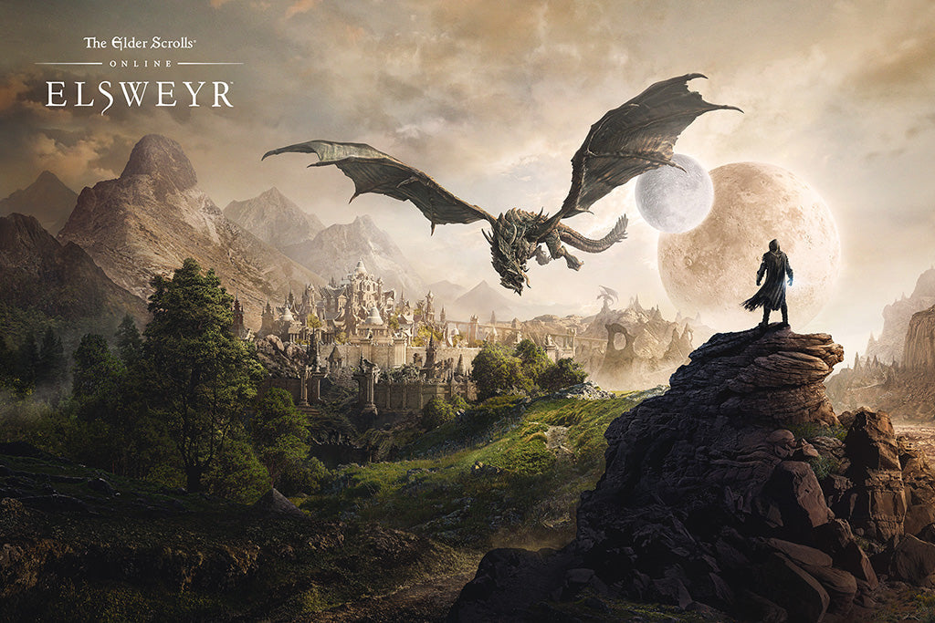 The Elder Scrolls Elsweyr Game Canvas Poster