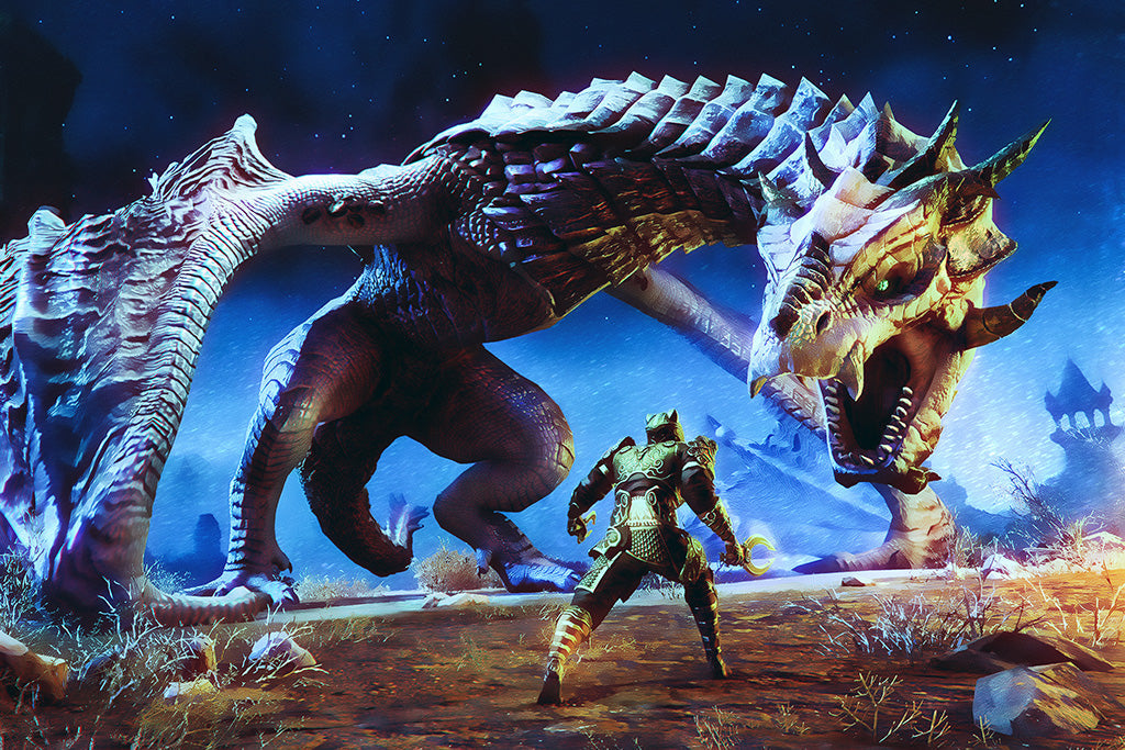 Elder Scrolls Elsweyr Game Canvas Poster