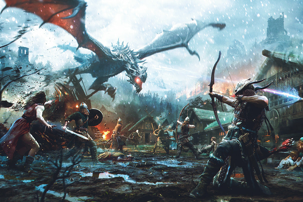 Elder Scrolls Legends Game Canvas Poster