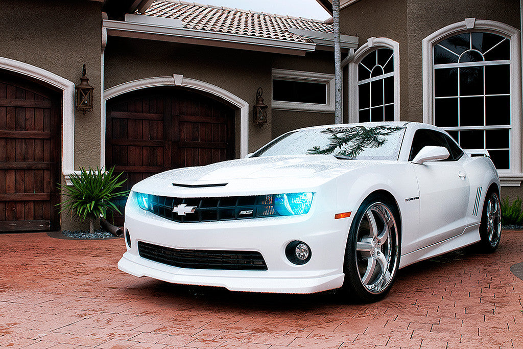 Chevrolet Camaro SS White Car Poster