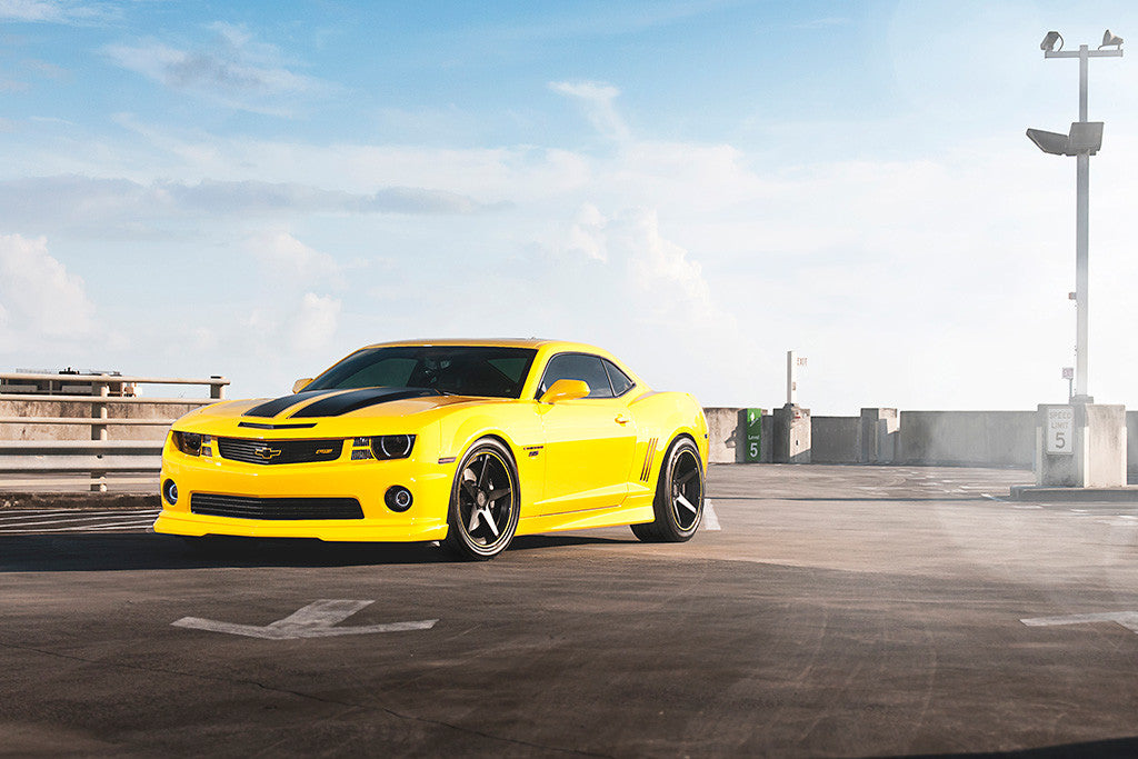 Chevrolet Camaro SS Yellow Car Poster