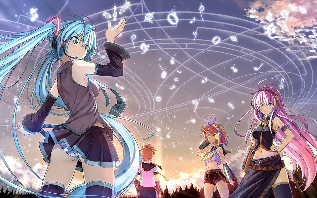 Sexy Hot Anime Girl Hatsune Miku Vocaloid Poster