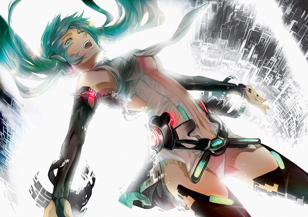 Sexy Hot Anime Girl Hatsune Miku Poster