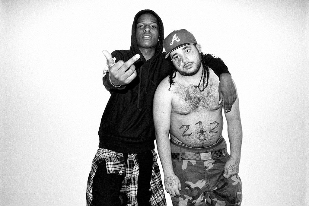 Asap Yams Rap Music Black and White Poster