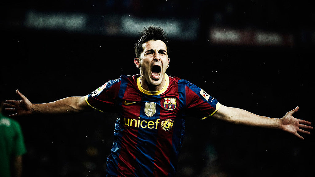 David Villa Soccer Football Poster