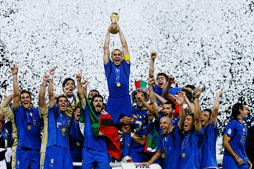 World Champions Gattuso Pirlo Zambrotta Soccer Poster