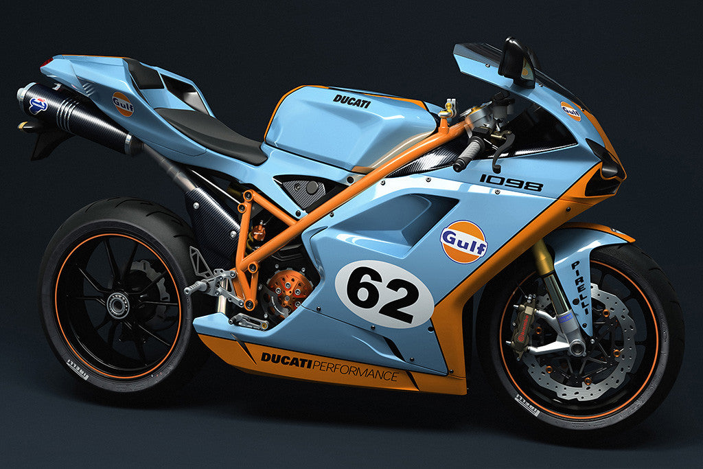 Ducati 1098 Motorcycle Motorbike Bike Poster