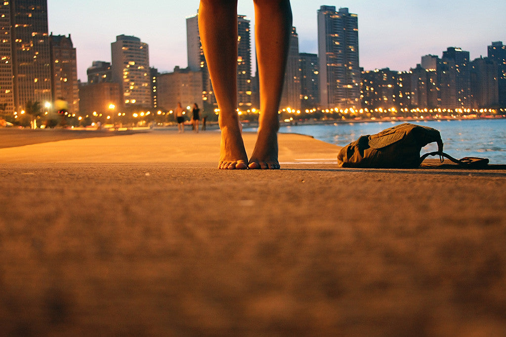 City Sea Girl Feet Poster
