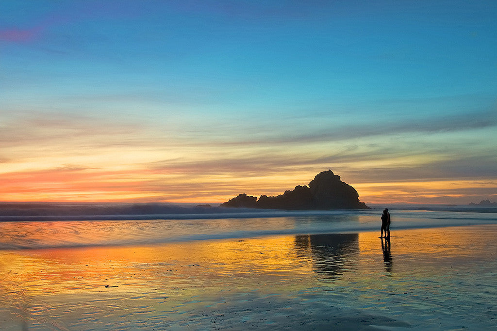 Couple Sea Sunset Love Inspirational Motivational Poster