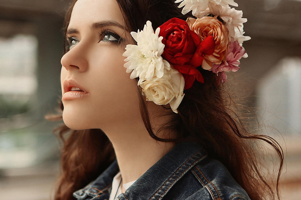 Cute Women Girl Face Poster