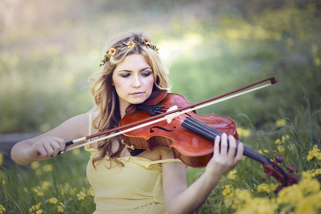 Cute Girl Violinist Poster