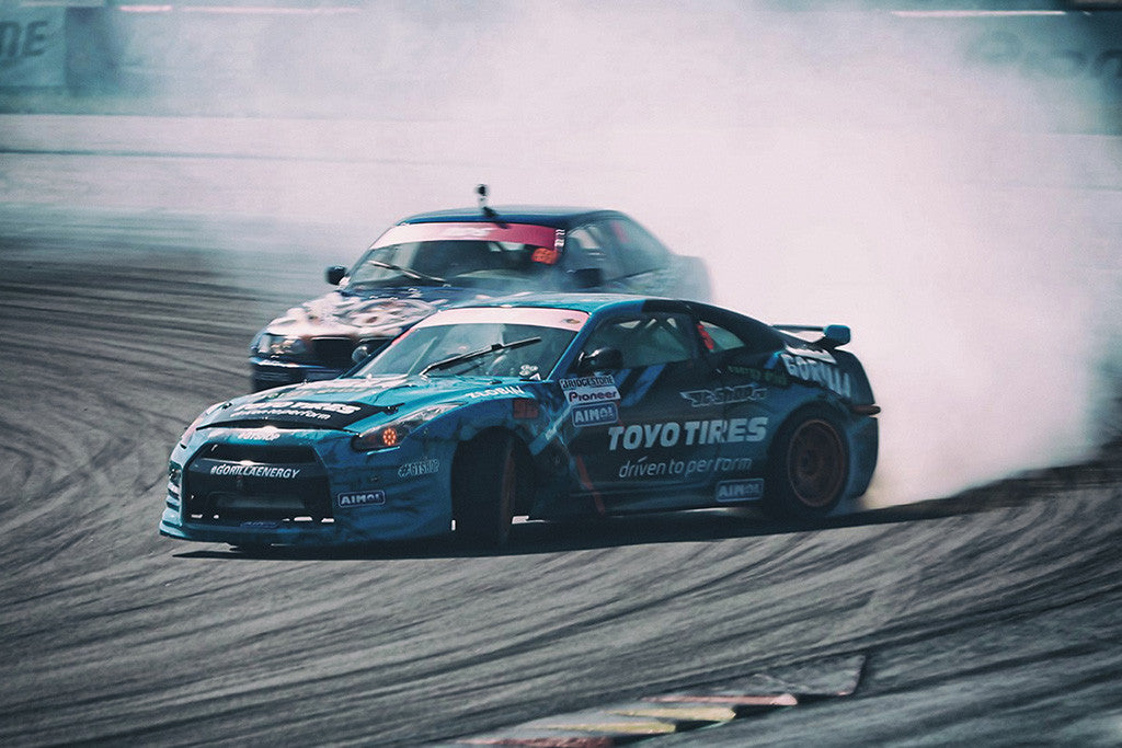 BMW M3 Nissan 350Z Drift Tuning Poster