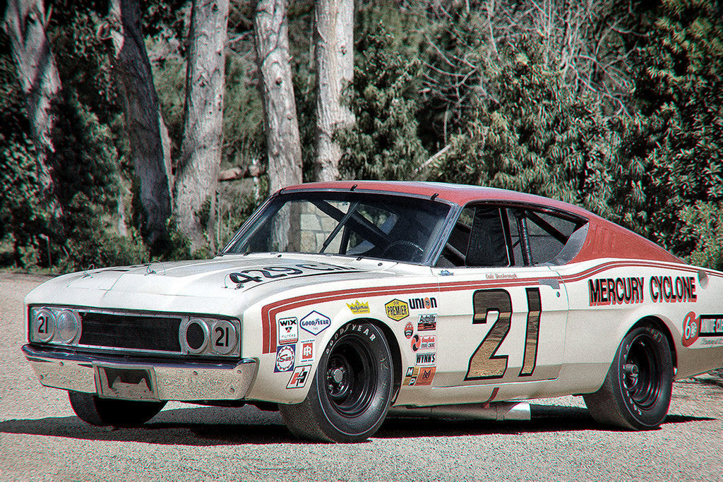 Mercury Cyclone Spoiler Ii Nascar Retro Car Poster