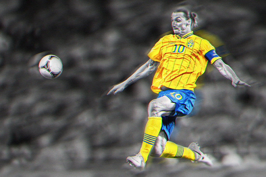 Zlatan Ibrahimovic Soccer Football Poster