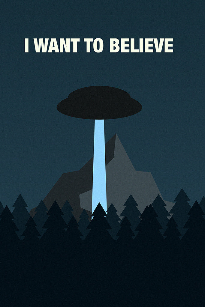 X-Files I Want To Believe UFO Poster
