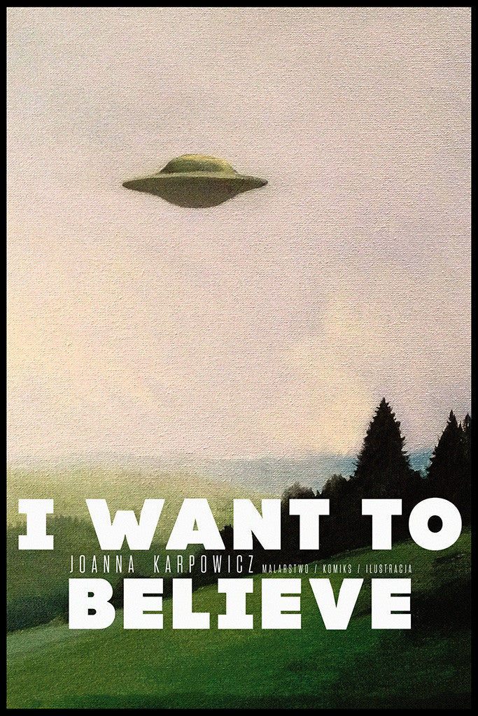 I Want To Believe X-Files UFO Poster