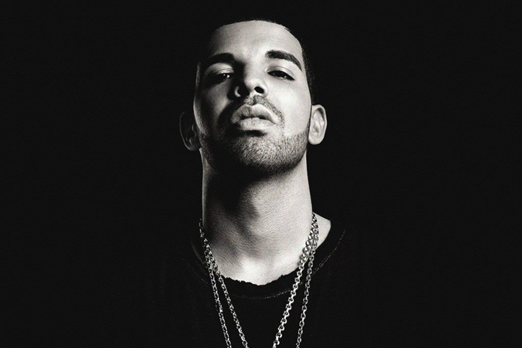 Drake Black White Poster