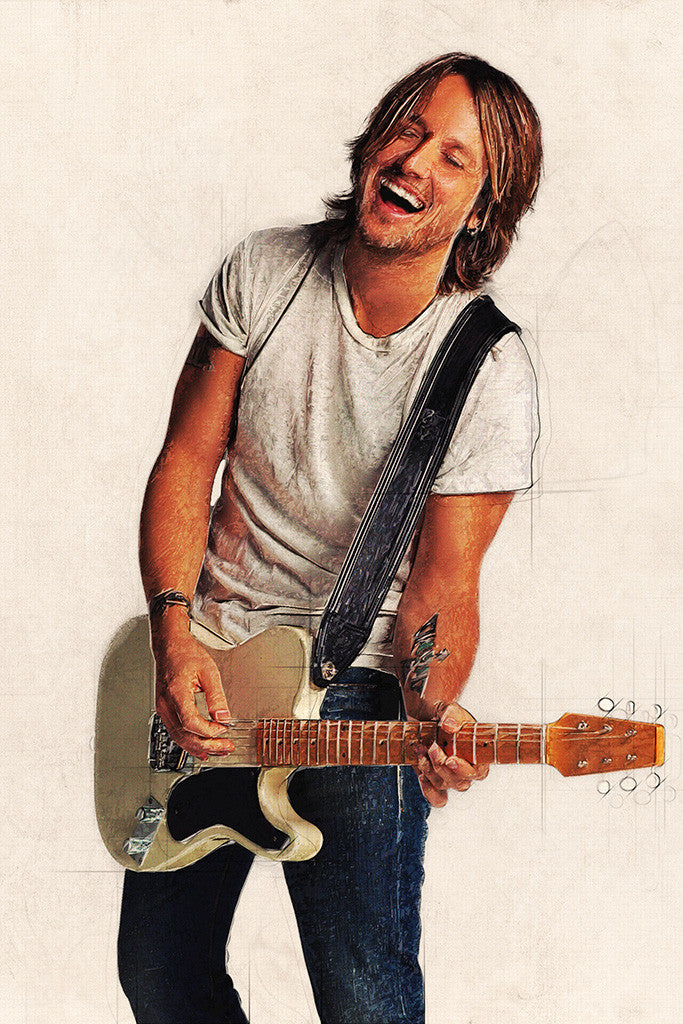 Keith Urban Country Music Singer Poster