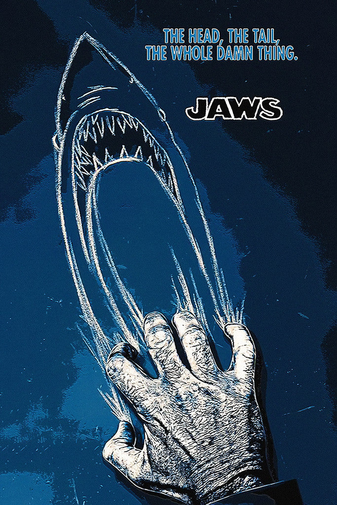 Jaws Quotes Movie Fan Art Poster