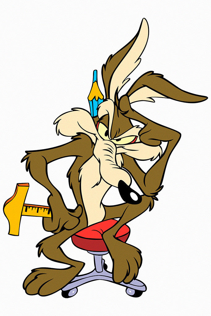 Wile E. Coyote The Road Runner Funny Humor Poster