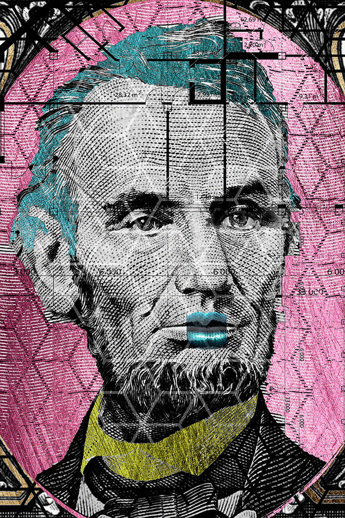 Abraham Lincoln Money 5 Dollars Humor Funny Poster