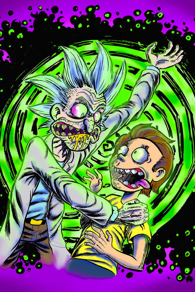 Rick And Morty Acid Poster