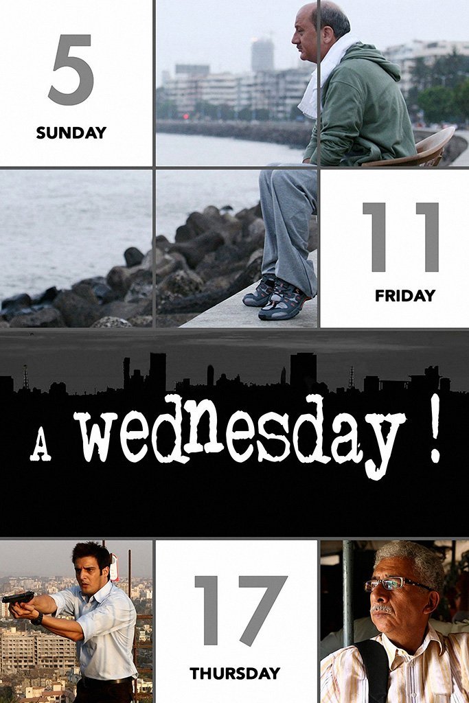 A Wednesday Hindi Bollywood Indian Old Film Movie Poster