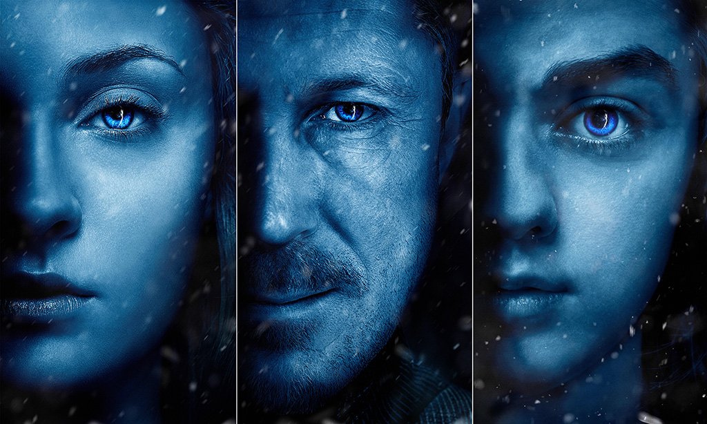 Game of Thrones Season 7 Sansa Arya Stark Petyr Baelish Poster