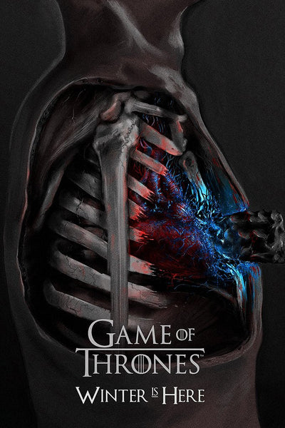 Game of Thrones Winter is Here Fan Art Poster