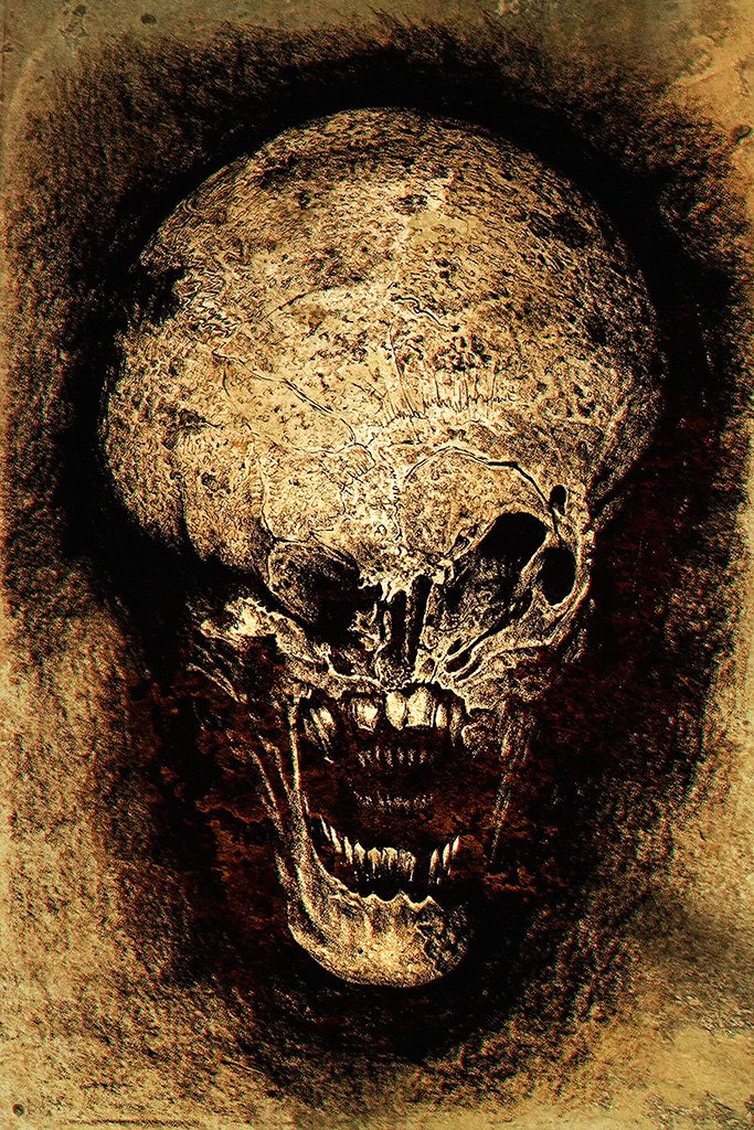 Alien Second Mouth Art Movie Poster