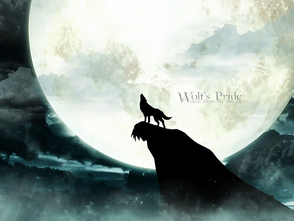 Wolfs Rain Moon Anime Poster