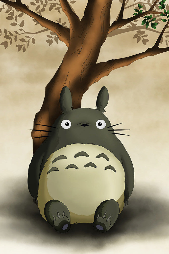 My Neighbor Totoro Tree Anime Manga Poster