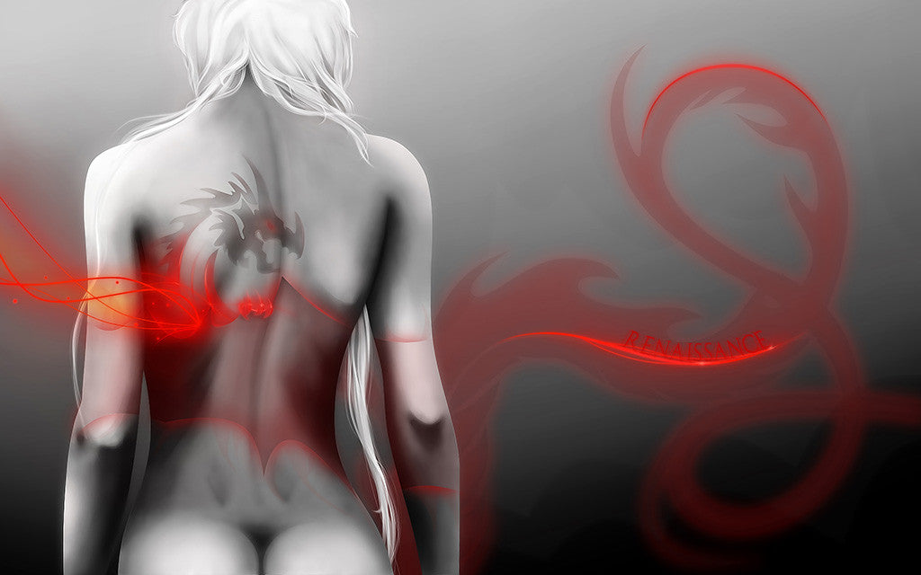 Abara Renaissance Hot Girl Drogon Tattoo Anime Poster