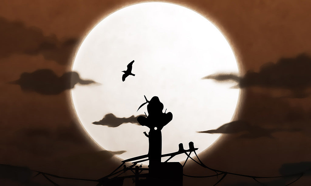 Naruto Series Itachi Uchiha Moon Anime Manga Poster