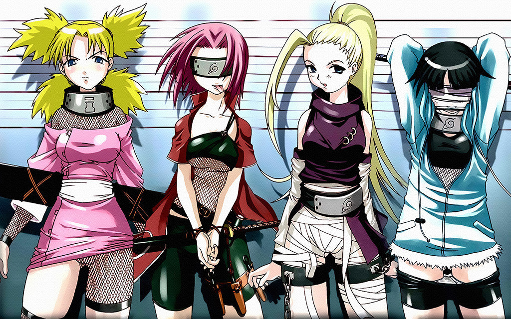 Naruto Haruno Sakura Temari Hyuuga Hinata Ino Yamanaka Anime Poster