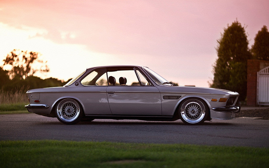 Old Retro Car BMW CS Coupe Vintage 1971 Poster