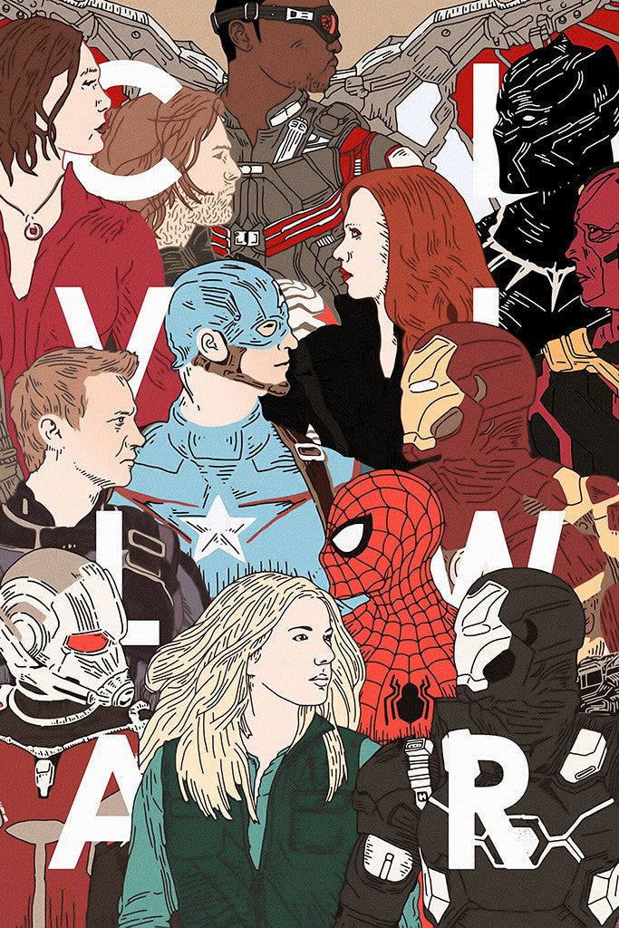 Captain America Civil War Movie Fan Art Poster