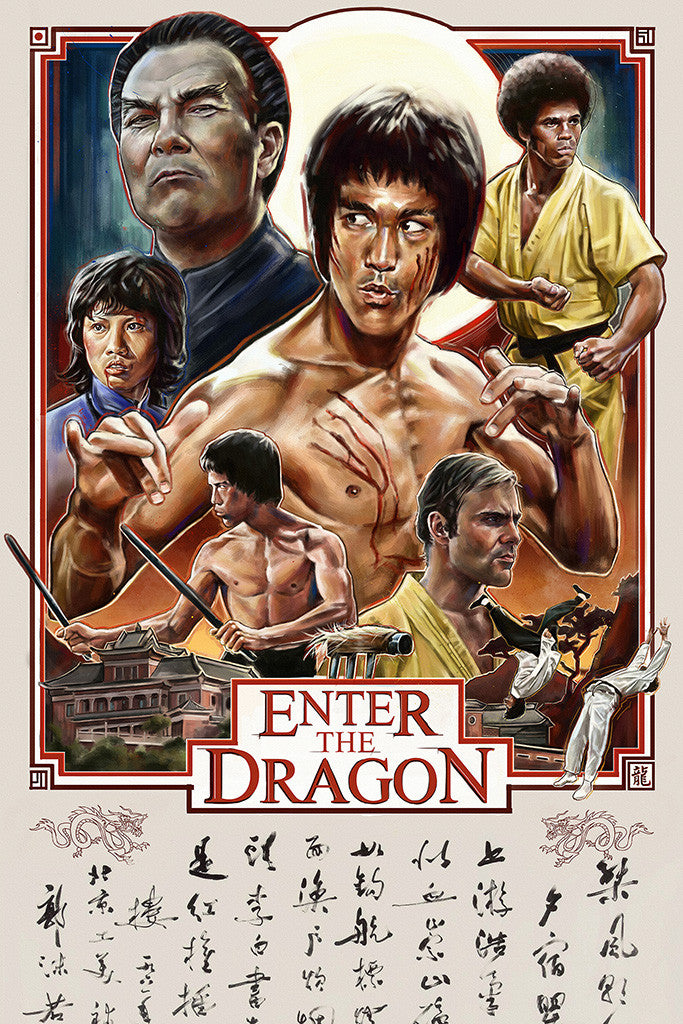 Enter the Dragon Movie Fan Art Poster