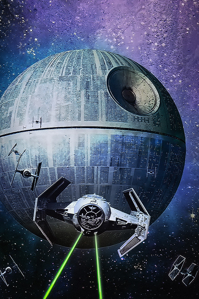 Star Wars Episode IV Spaceship Movie Fan Art Poster
