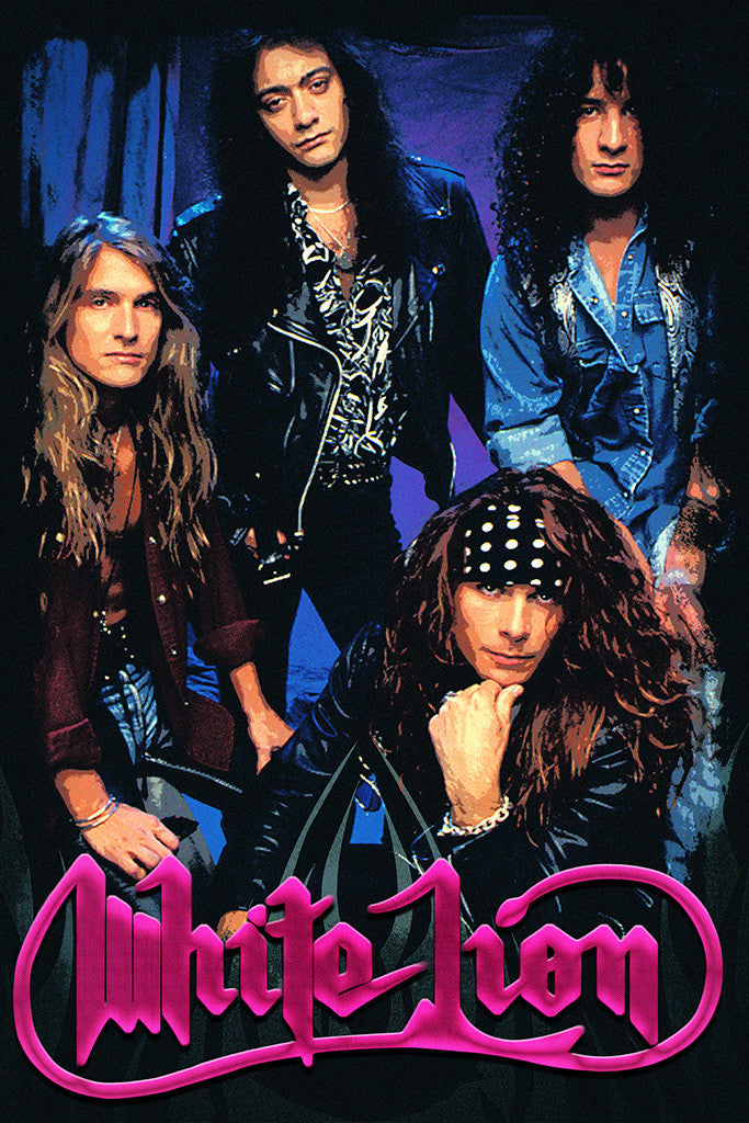 White Lion Classic Rock Poster