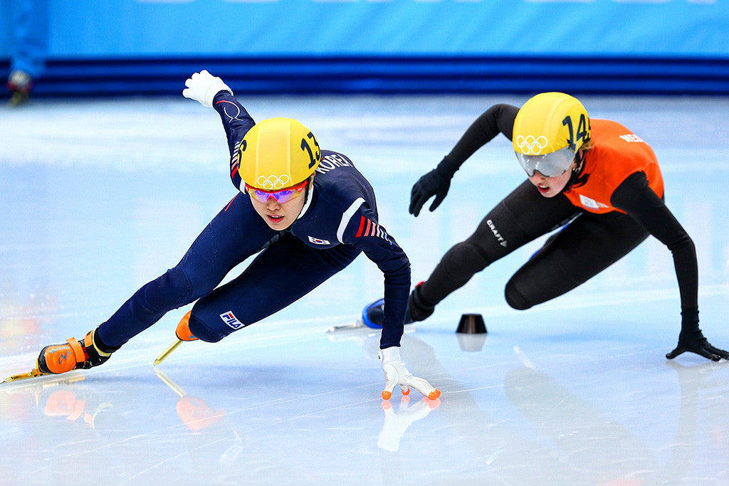 Speed Skating Women Olympic Games Sochi Sport Poster