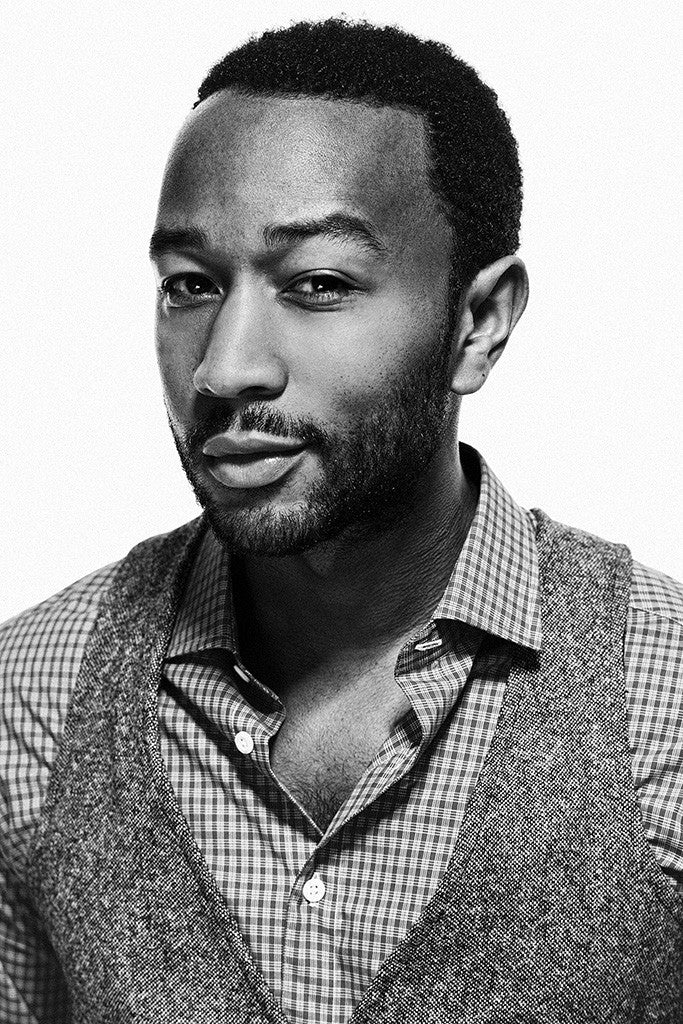 John Legend Singer Music Black and White Poster