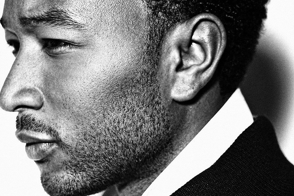 John Legend Black and White Poster