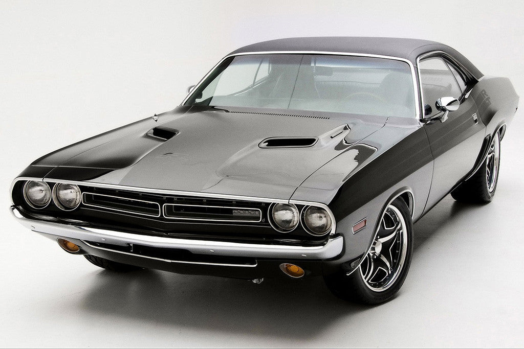 1971 Dodge Challenger Vintage Retro Car Poster